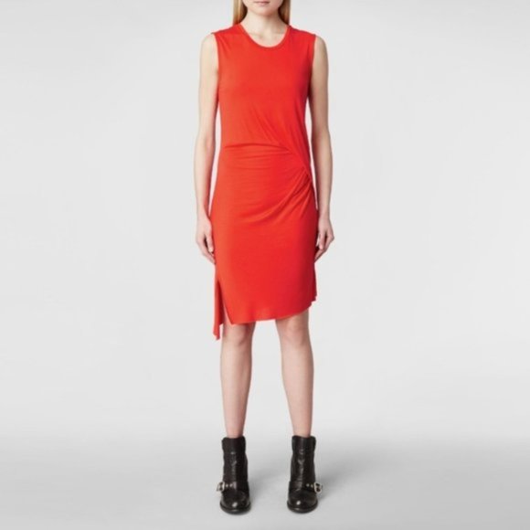 All Saints Dresses & Skirts - ALL SAINTS 4 red Marilla drop waist midi dress